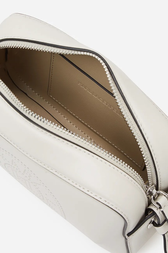 Accesorii Karl Lagerfeld poseta de piele A1W30024 alb