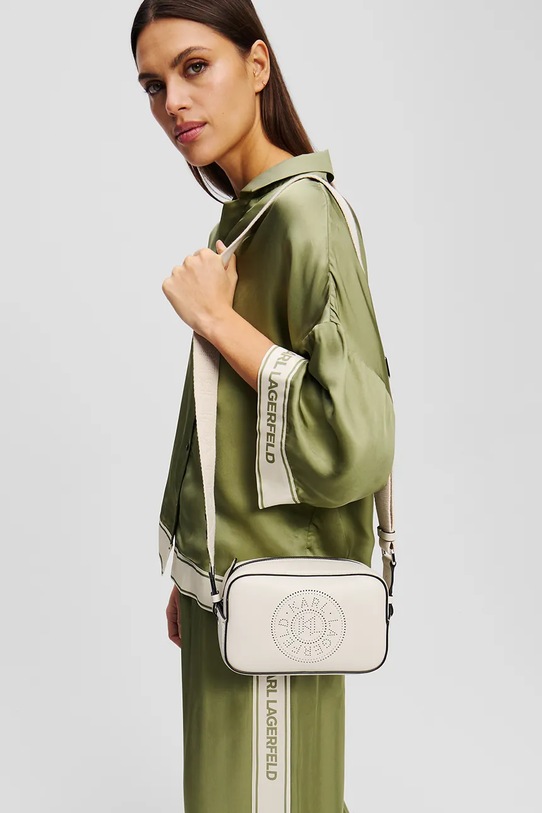 Karl Lagerfeld poseta de piele A1W30024 alb