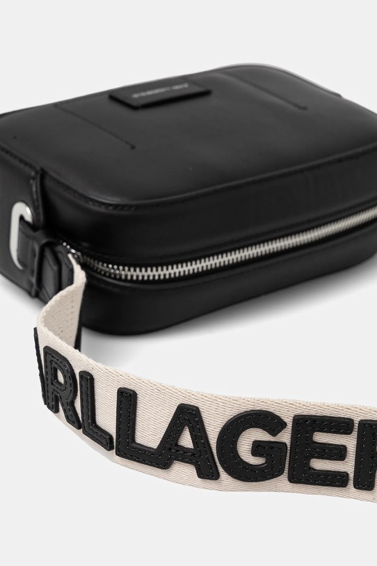 Doplnky Kožená kabelka Karl Lagerfeld A1W30024 čierna