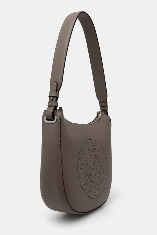 Kožená kabelka Karl Lagerfeld A1W30026 hnědá SS25