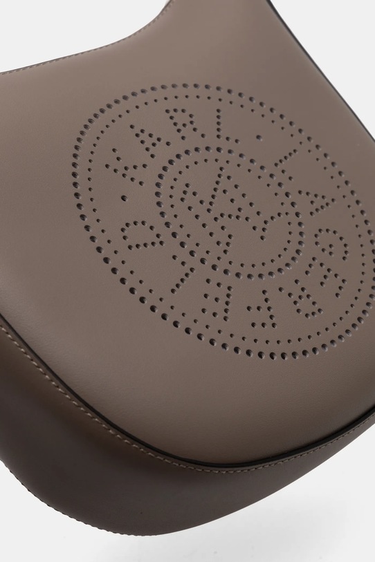 Kožená kabelka Karl Lagerfeld hnědá A1W30026