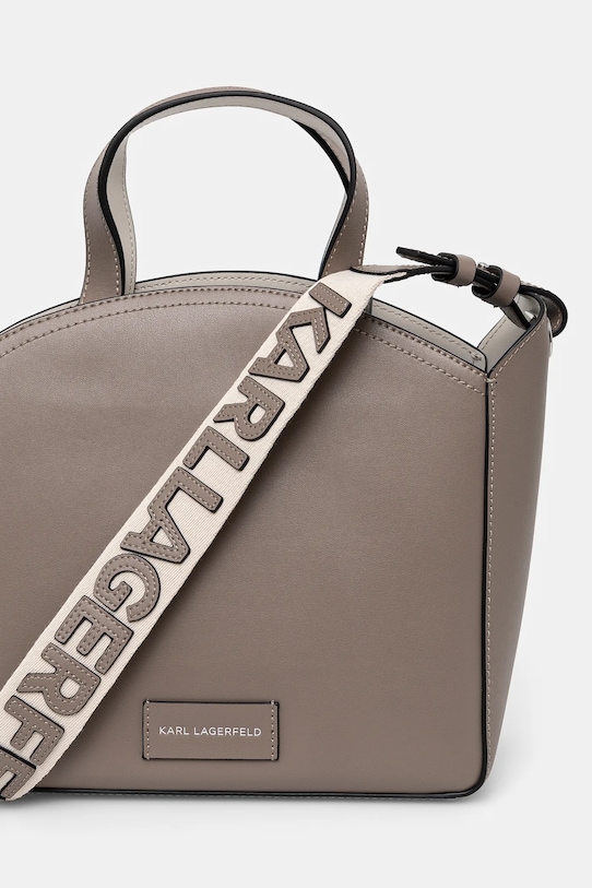 Αξεσουάρ Δερμάτινη τσάντα Karl Lagerfeld K/CIRCLE A1W30058 γκρί