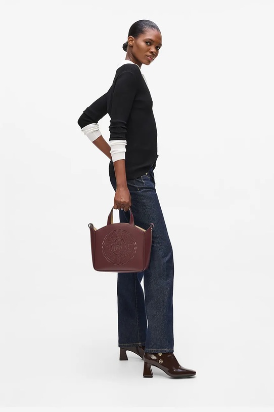 Кожаная сумочка Karl Lagerfeld K/CIRCLE A1W30058 коричневый