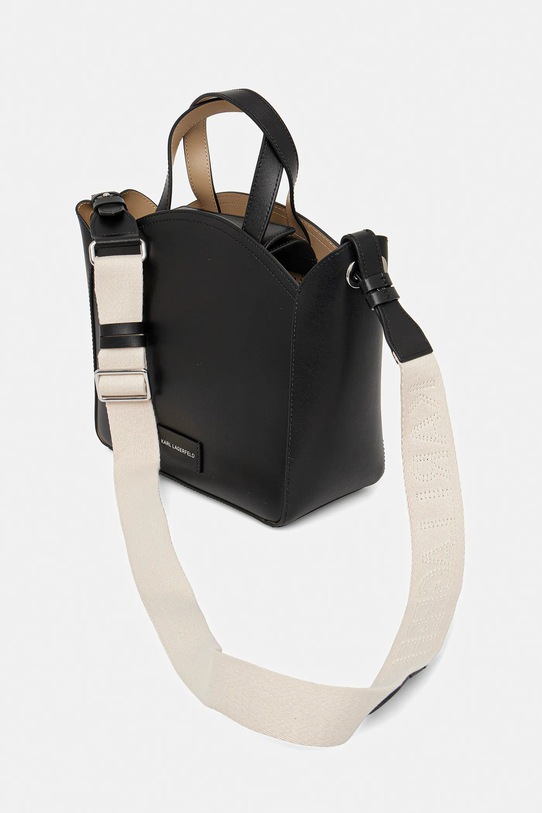 Αξεσουάρ Δερμάτινη τσάντα Karl Lagerfeld A1W30058 μαύρο