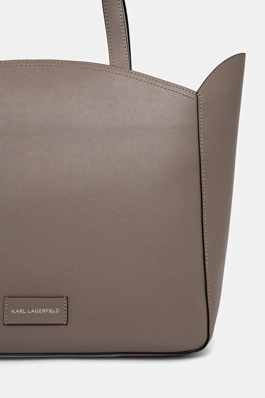 Аксесуари Шкіряна сумочка Karl Lagerfeld A1W30060 бежевий