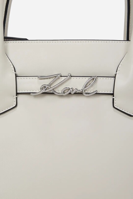 Doplňky Kožená kabelka Karl Lagerfeld A1W30148 bílá