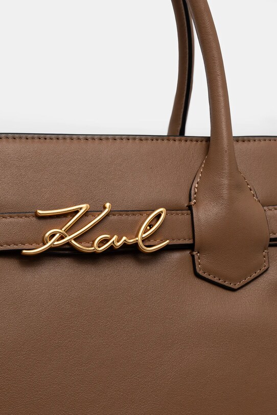 Karl Lagerfeld poseta de piele maro A1W30148