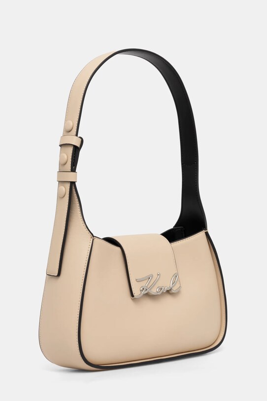 Шкіряна сумочка Karl Lagerfeld A1W30149 бежевий SS25