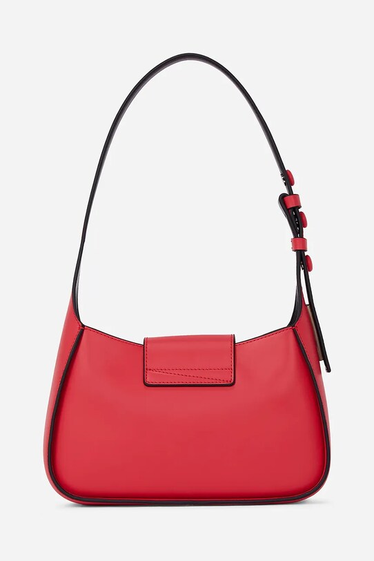 Kožená kabelka Karl Lagerfeld A1W30149 červená SS25