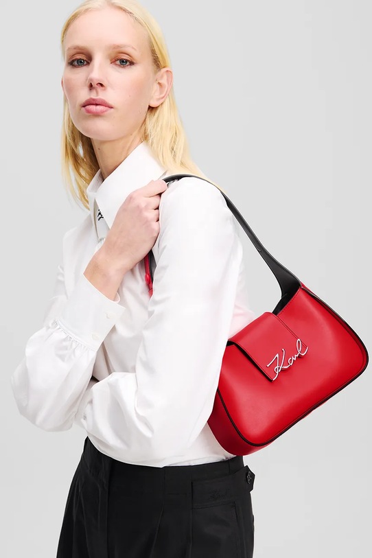 Кожаная сумочка Karl Lagerfeld A1W30149 красный