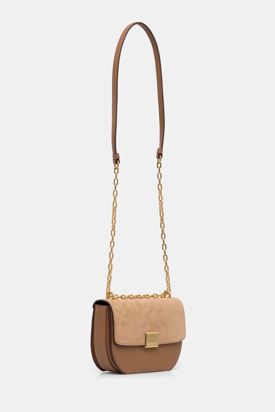 Karl Lagerfeld torebka skórzana A1W30160 beżowy SS25
