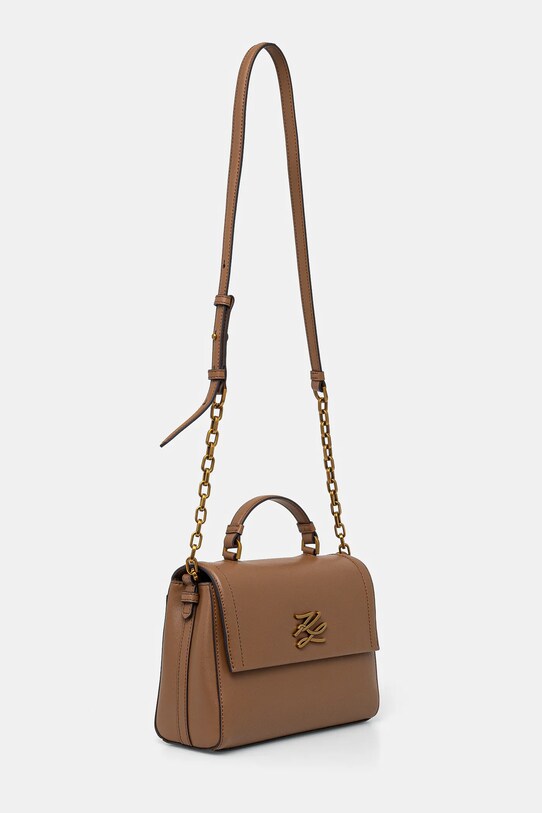 Шкіряна сумочка Karl Lagerfeld A1W30170 коричневий SS25