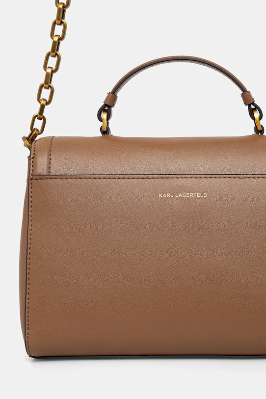 Accesorii Karl Lagerfeld poseta de piele A1W30170 maro