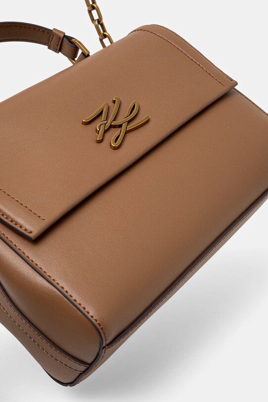 Шкіряна сумочка Karl Lagerfeld коричневий A1W30170