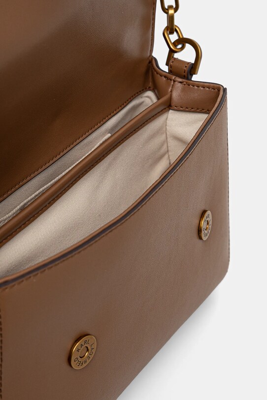 Шкіряна сумочка Karl Lagerfeld A1W30170 коричневий