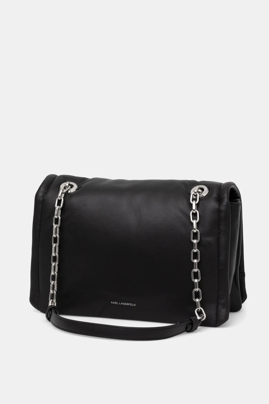 Accesorii Karl Lagerfeld poseta de piele A1W30173 negru