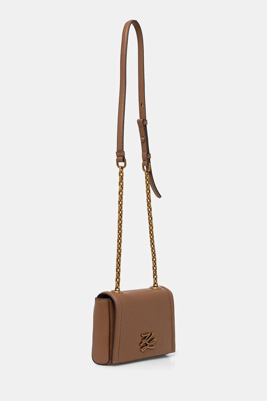 Шкіряна сумочка Karl Lagerfeld A1W30174 коричневий SS25