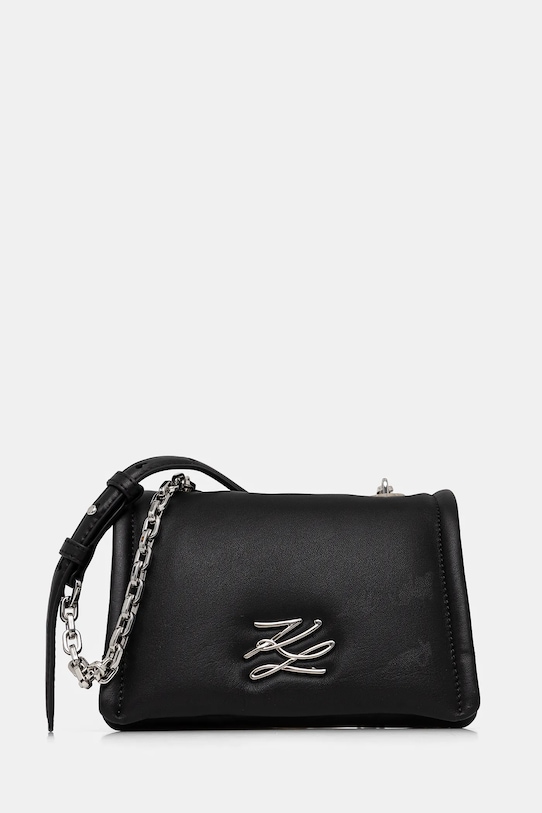 Karl Lagerfeld poseta de piele nu incape in A4 negru A1W30175