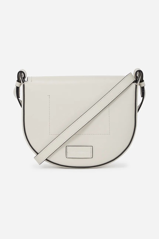 Kožená kabelka Karl Lagerfeld A1W30212 biela SS25