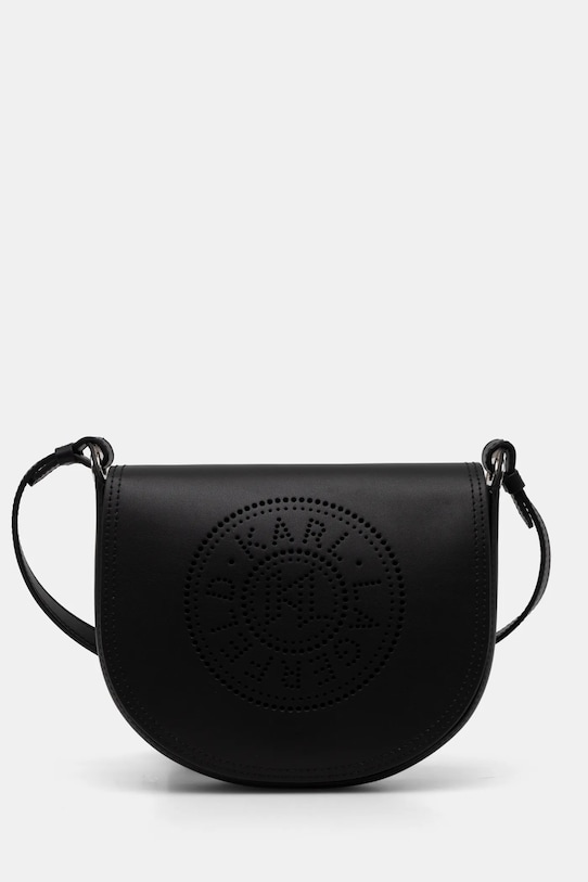 Karl Lagerfeld poseta de piele uni negru A1W30212