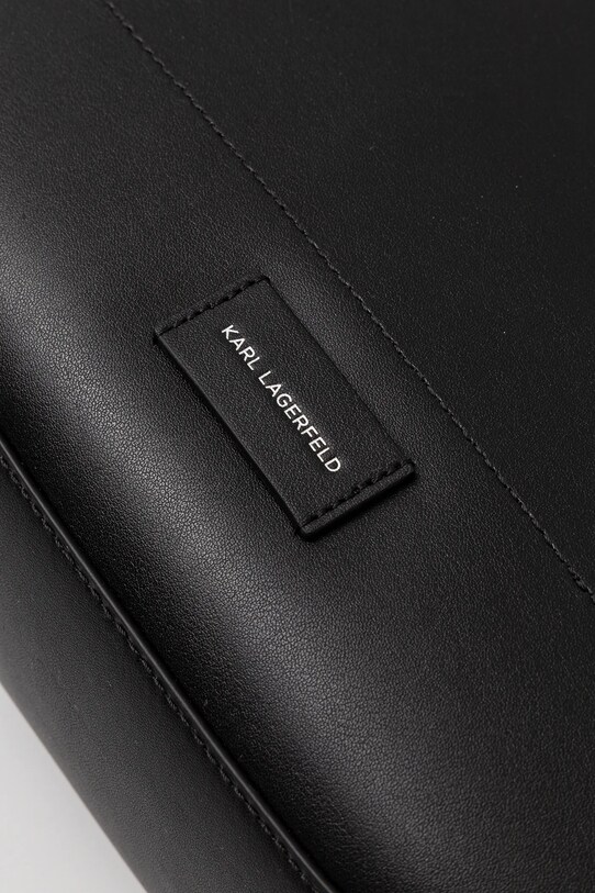 Kožená kabelka Karl Lagerfeld černá A1W30213