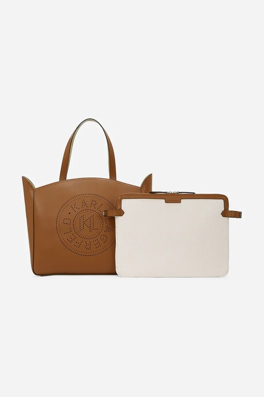 Сумочка Karl Lagerfeld гладкий коричневий A1W30216