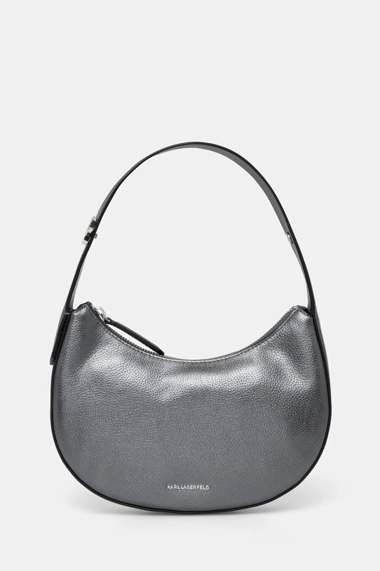 Karl Lagerfeld poseta de piele uni gri A1W30222