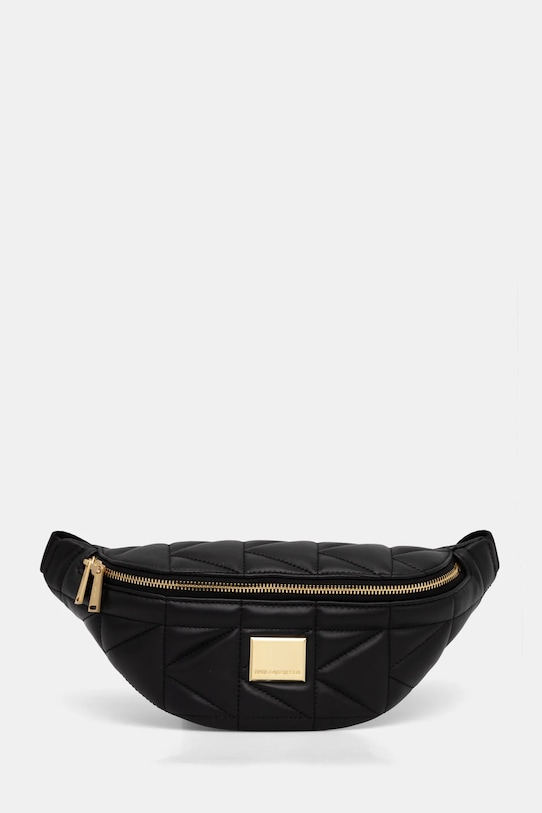 Karl Lagerfeld borsetă de piele uni negru A1W30227