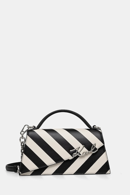 Karl Lagerfeld torebka skórzana skóra licowa beżowy A1W30392