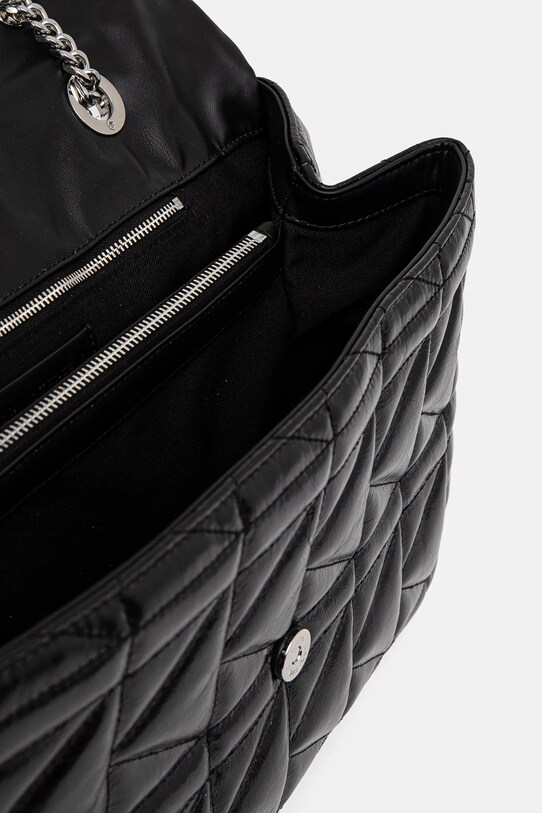 Kožená kabelka Karl Lagerfeld A1W30393 černá