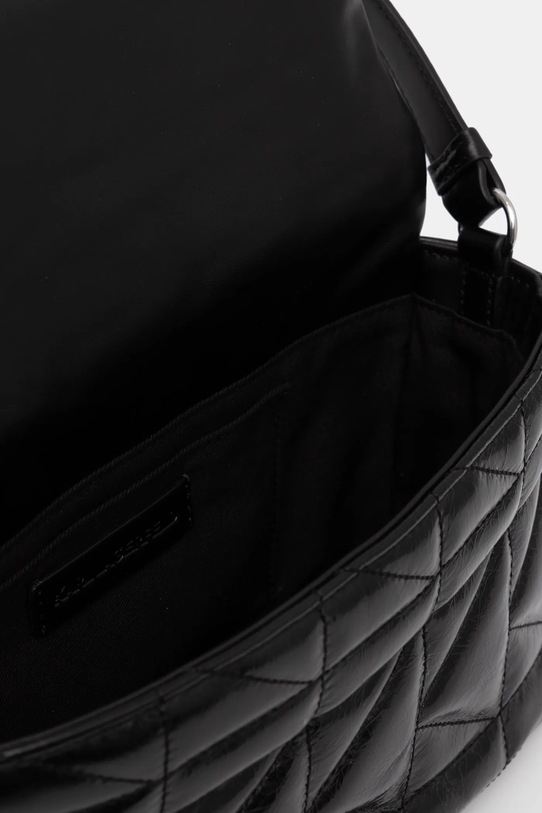 Kožená kabelka Karl Lagerfeld A1W30394 čierna