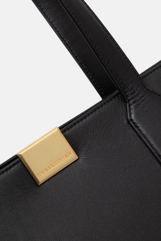 Karl Lagerfeld poseta de piele negru A1W30397