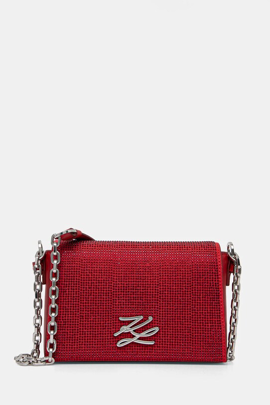 Kabelka Karl Lagerfeld nášivka červená A1W30400