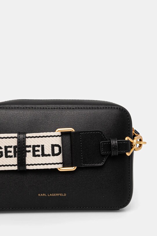Accesorii Karl Lagerfeld poseta de piele A1W30406 negru
