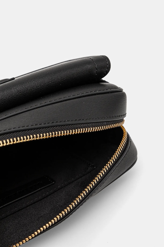 Kožená kabelka Karl Lagerfeld A1W30406 čierna