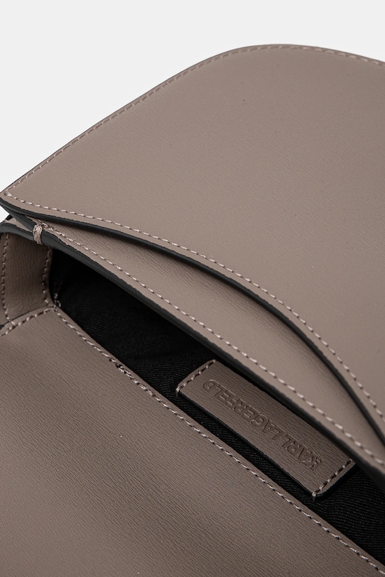 Karl Lagerfeld borsa a mano in pelle A1W30408 marrone