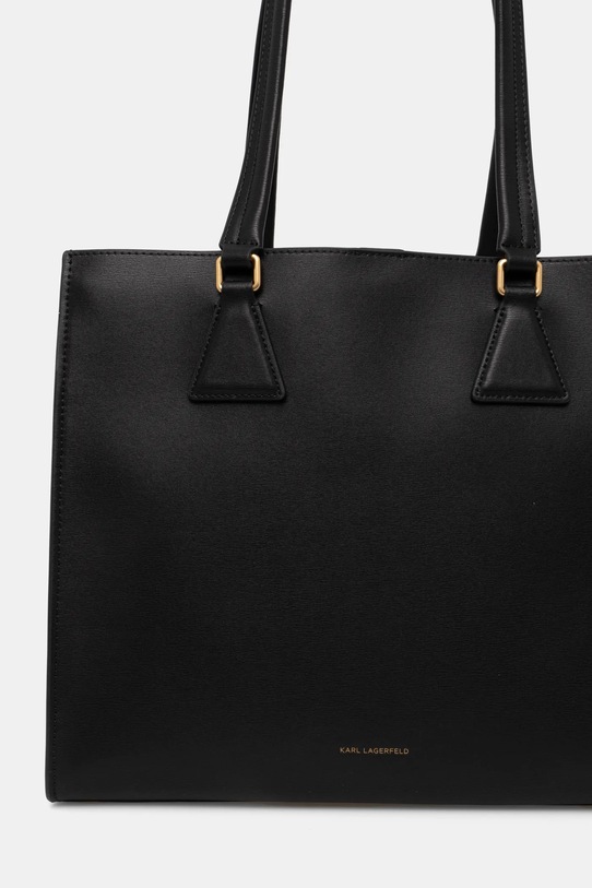 Doplnky Kožená kabelka Karl Lagerfeld A1W30410 čierna