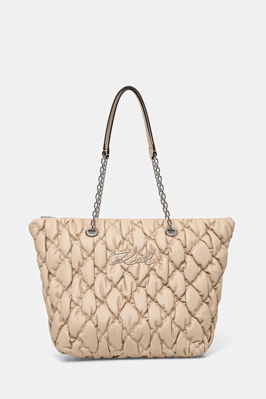 Karl Lagerfeld torebka mieści A4 beżowy A1W30417