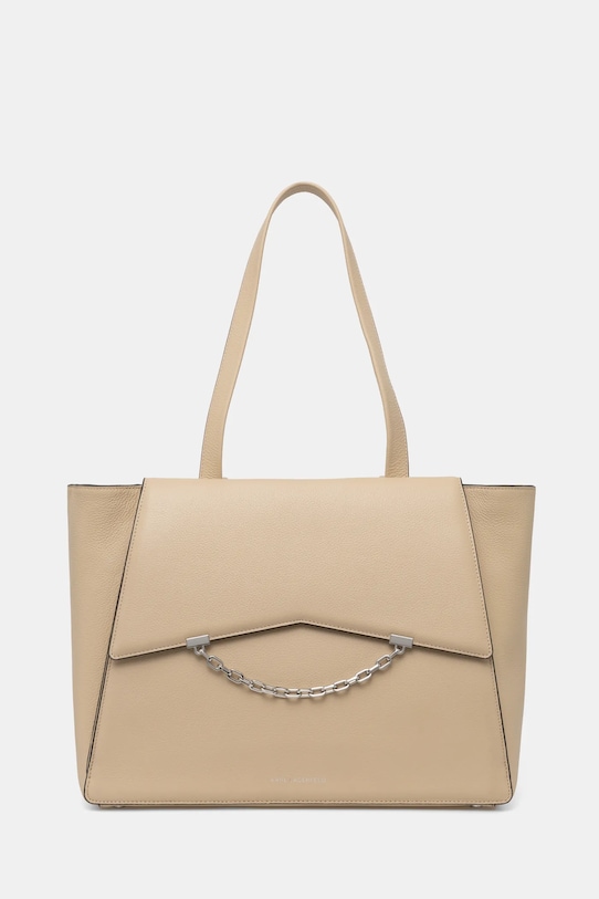 Karl Lagerfeld borsetta pelle fiore beige A1W30433