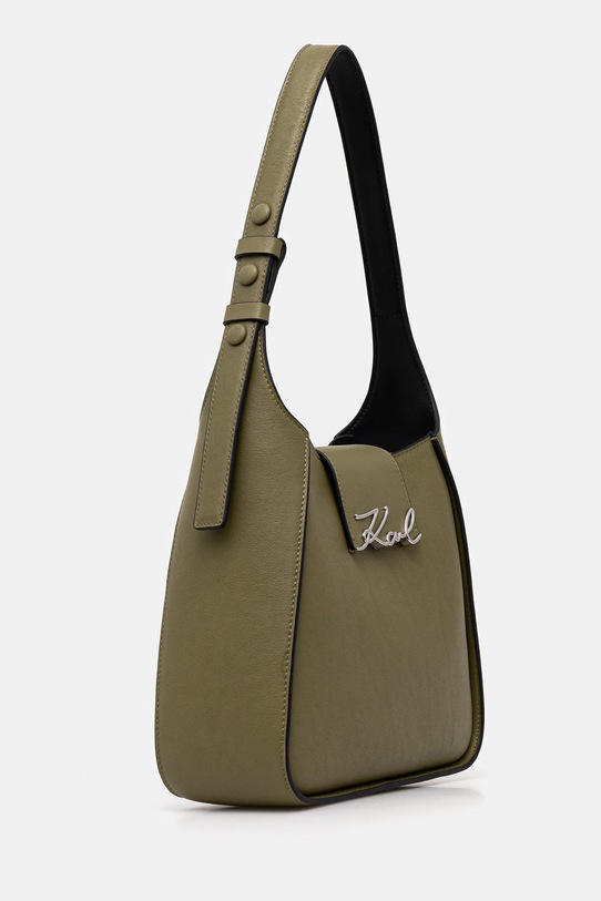 Karl Lagerfeld torebka skórzana K/SIGNATURE A1W30434 zielony AA00