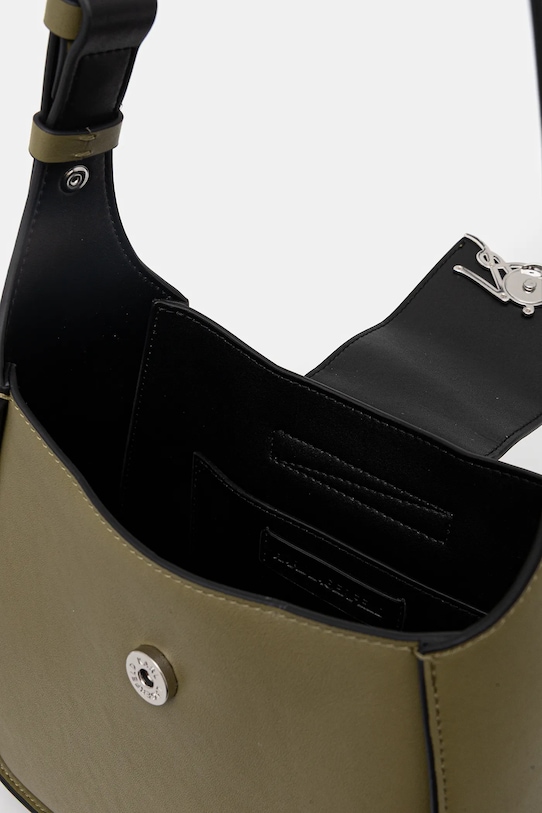 Karl Lagerfeld torebka skórzana K/SIGNATURE A1W30434 zielony