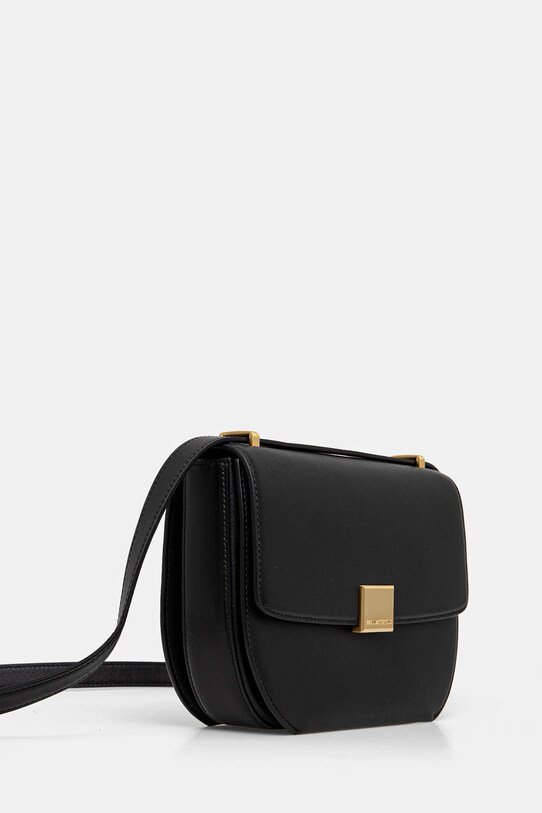 Kožená kabelka Karl Lagerfeld A1W30444 čierna SS25