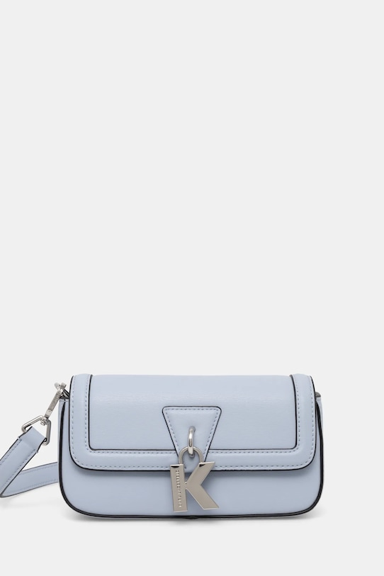 Karl Lagerfeld geantă de piele uni albastru A1W30448
