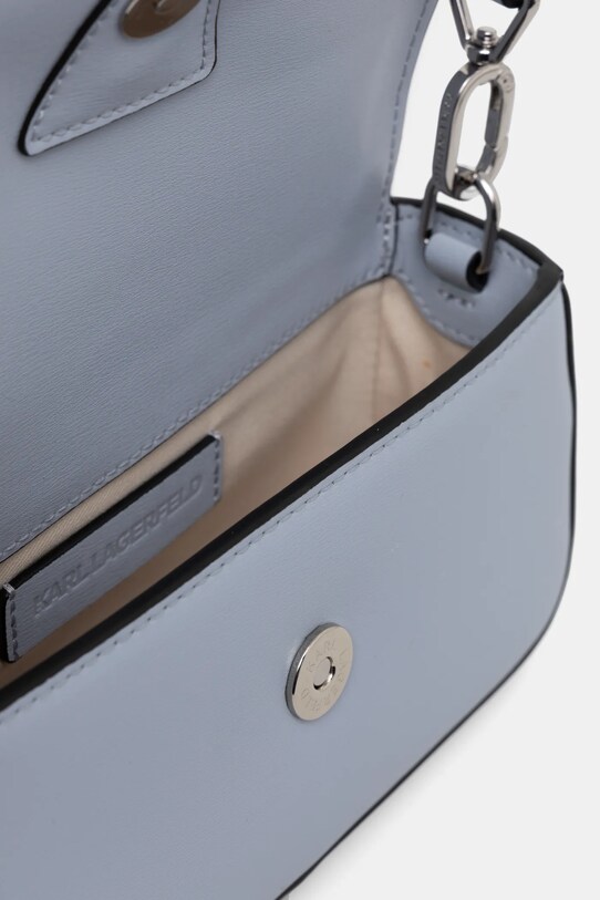 Шкіряна сумочка Karl Lagerfeld A1W30448 блакитний