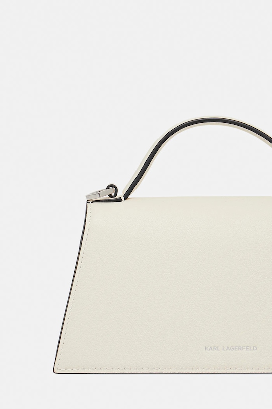 Аксесуари Шкіряна сумочка Karl Lagerfeld K/SIGNATURE A1W30458 бежевий