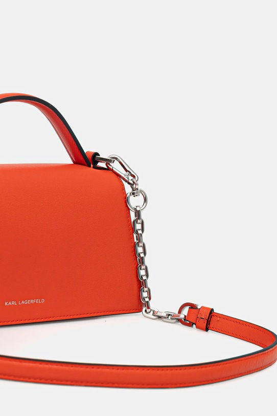 Karl Lagerfeld torebka skórzana K/SIGNATURE pomarańczowy A1W30458