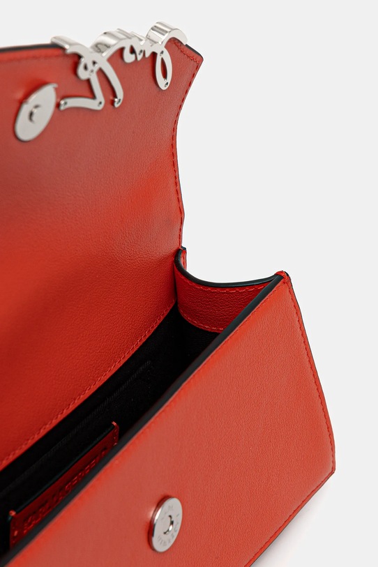 Karl Lagerfeld torebka skórzana K/SIGNATURE A1W30458 pomarańczowy