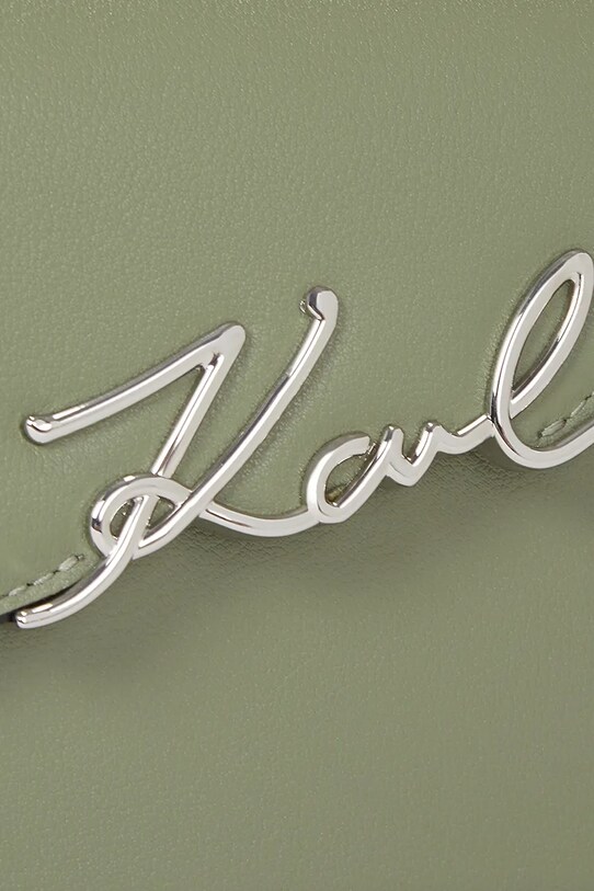 Karl Lagerfeld poseta de piele verde A1W30458