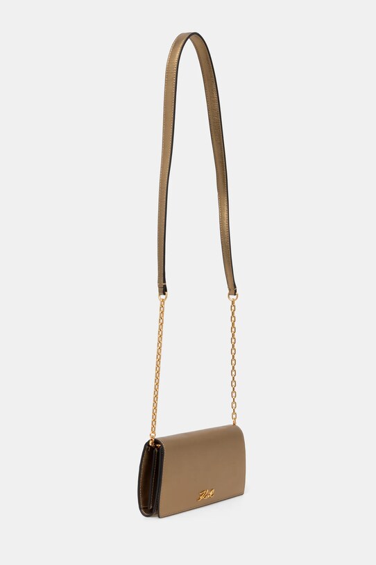 Шкіряна сумочка Karl Lagerfeld A1W32102 золотий SS25