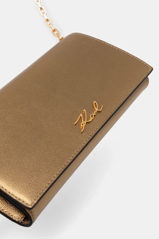 Karl Lagerfeld geantă de piele aur A1W32102